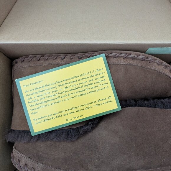 Men's Brown Suede Lined Slippers (New in box!) - Picture 8 of 10